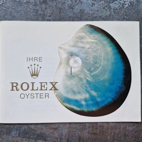 ihre rolex oyster booklet|Booklets – oysterinfo.